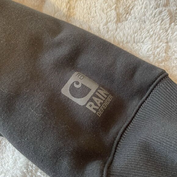 Carhartt Rain Defender Jacket Mens 2X Black Hooded Quilted Lined Full Zip Works - Picture 6 of 15